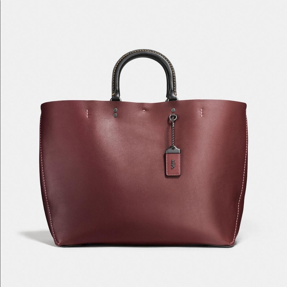 Coach 1941 Rogue Bordeaux Glovetanned Leather Tote